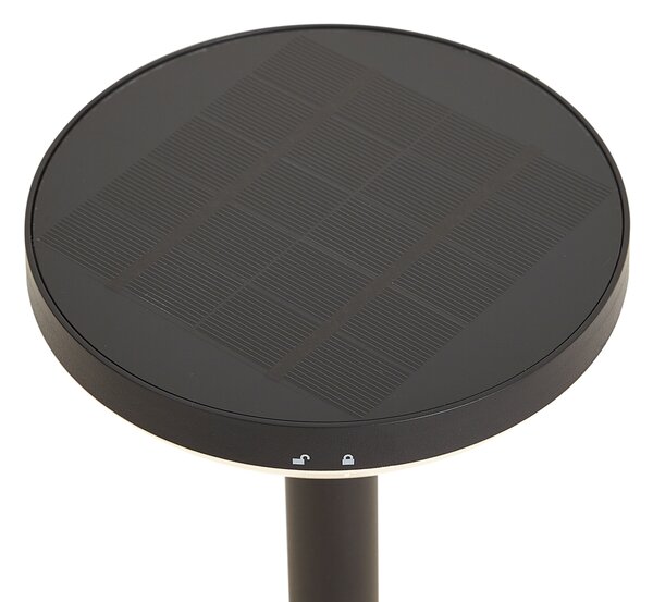 Komplet 3 reflektorjev s konico črne barve vklj. LED Solar IP44 - Solar