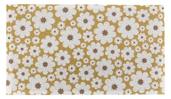 Artsy Doormats Krpa Artsy Doormats Gren Cream Flowers 70 x 40 cm