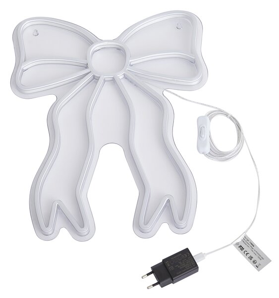 Neonska stenska svetilka toplo bela vklj. LED - Bow