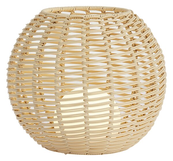 Zunanja namizna svetilka taupe 30 cm vklj. LED polnilna z USB-C IP44 - Oli