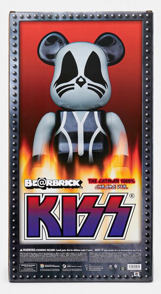 Medicom Toy Dekorativna figura Medicom Toy Be@rbrick KISS Catman Chrome Ver. 1000%