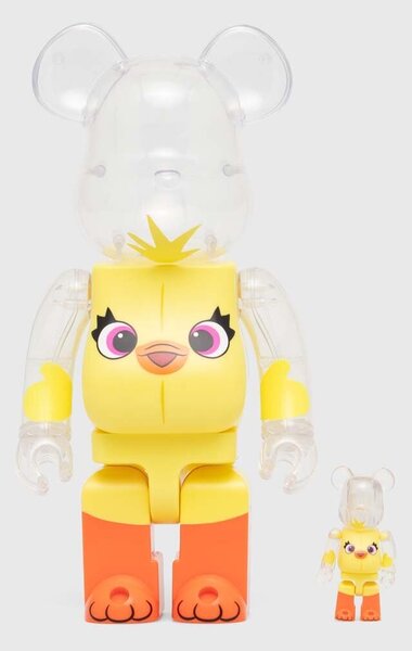 Medicom Toy Dekorativna figura Medicom Toy Be@rbrick Ducky (Toy Story 4) 100% & 400% 2-pack