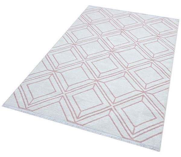 RAVNO TKANA PREPROGA COLORI 80/150 cm tkano krem barve, terakota