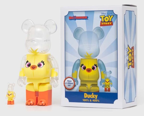 Medicom Toy Dekorativna figura Medicom Toy Be@rbrick Ducky (Toy Story 4) 100% & 400% 2-pack