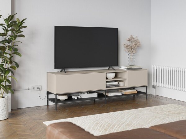 Kremno bela TV omarica 180x55x35 cm Amira – Marckeric