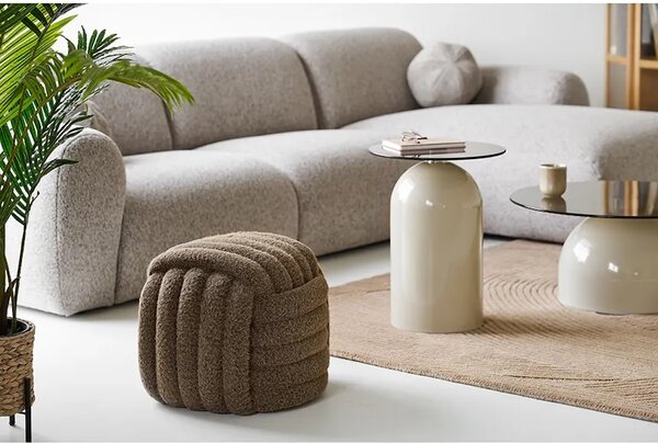 House Nordic tabure iz tekstilnega materiala 48 x 48 x 43 cm