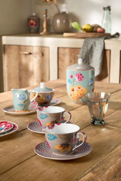 Pip Studio komplet skodelic za kavo iz glaziranega porcelana 300 ml