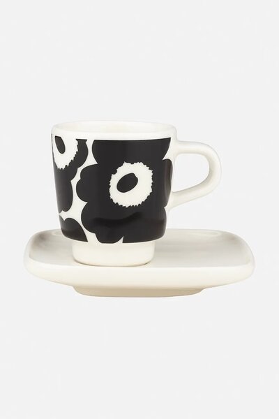 Marimekko skodelica s podstavkom iz keramike