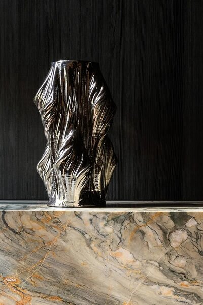 S|P Collection vaza dekorativna iz kamenine 20 x 20 x 28,5 cm
