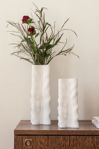 S|P Collection vaza dekorativna iz kamenine 17,5 x 17,5 x 33 cm