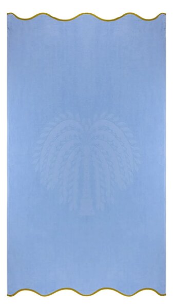Olivier Desforges brisača za plažo bombažna HYERES azurna 100 x 170 cm