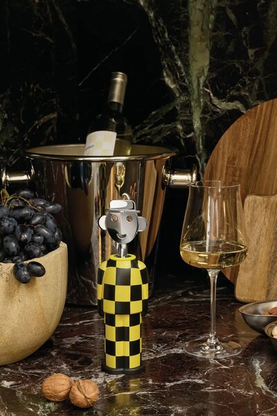 Alessi odpirač za vino iz polirane kovine