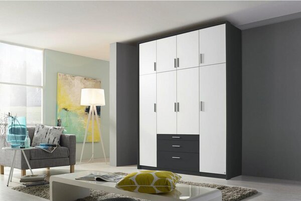 Modern Living Omara S Klasičnimi Vrati Hildesheim, Bela, Siva