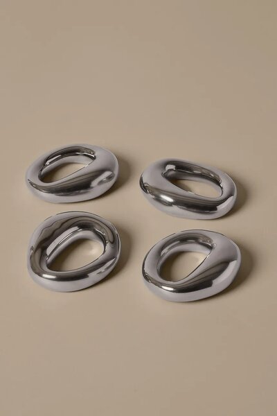 Ferm Living obročki za prtičke iz porcelana 2,1 x 7,2 x 6,5 cm