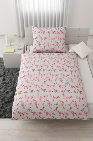 Modern Living Posteljnina Flora, Bela, Cvetlice, 60/80, 140/200