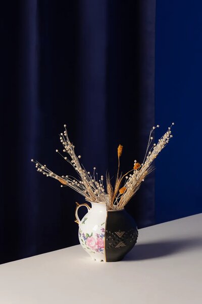 Seletti vaza dekorativna iz porcelana 19,5 x 18,5 cm
