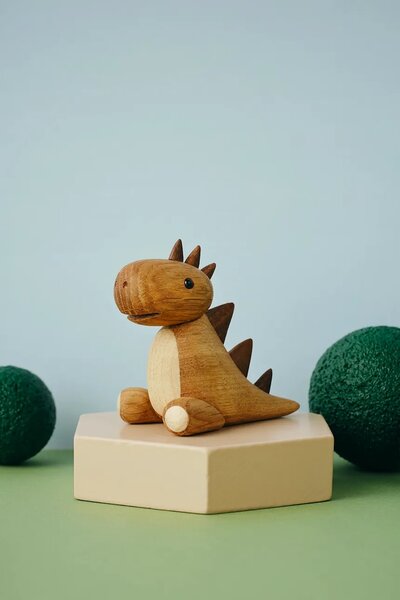 Lucie Kaas figurica dekorativna lesena Dino 6,5 cm