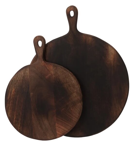 J-Line Deska za serviranje za rezanje iz mangovega lesa 50,5 x 39,5 x 1,5 cm