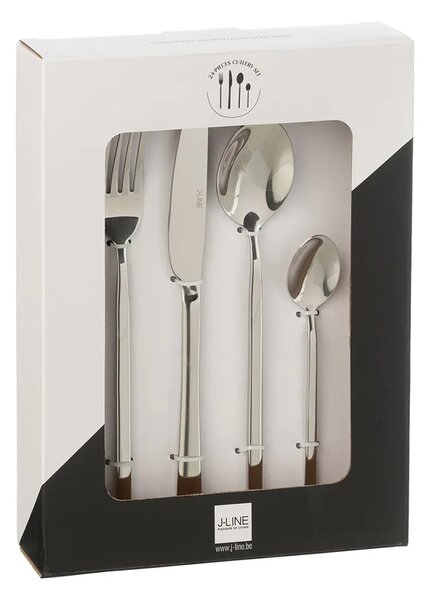 J-Line set jedilnega pribora iz nerjavečega jekla 27 x 16 x 6 cm