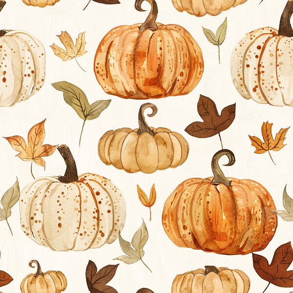 Flanelasta posteljnina LEAVES & PUMPKINS barvna Dimenzije posteljnine: 70 x 90 cm | 140 x 200 cm