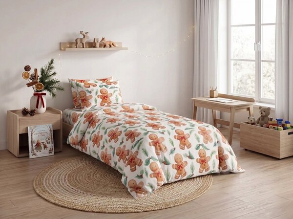Flanelasta posteljnina MERRY GINGER barvna Dimenzije posteljnine: 70 x 90 cm | 140 x 200 cm