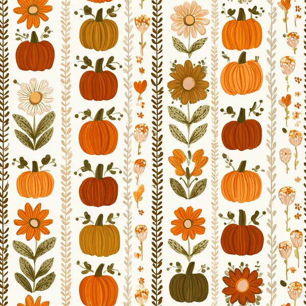 Flanelasta prevleka za vzglavnik PUMPKIN LINES 45x45 cm, barvna