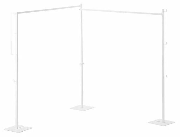 Yamazaki sušilnik za perilo iz jekla 278,6 x 25 x 142 cm