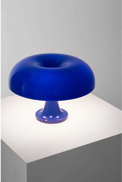 Artemide Namizna svetilka Nessino, temno modra, višina 22 cm, Modra, Dnevna soba / jedilnica, Plastika, Dizajn