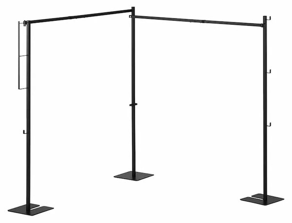 Yamazaki sušilnik za perilo iz jekla 278,6 x 25 x 142 cm