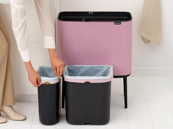 Brabantia koš za smeti iz prašno barvanega jekla 11 + 23 l