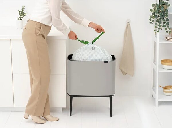 Brabantia koš za smeti iz prašno barvanega jekla 36 l