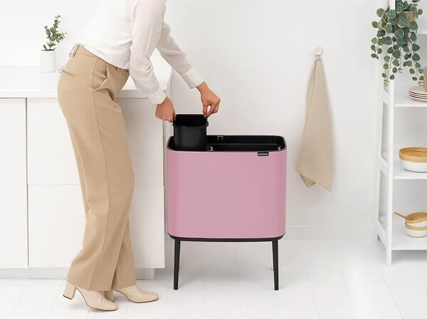 Brabantia koš za smeti iz prašno barvanega jekla 11 + 23 l