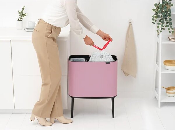 Brabantia koš za smeti iz prašno barvanega jekla 11 + 23 l
