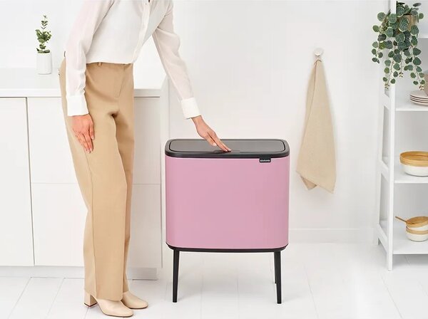 Brabantia koš za smeti iz prašno barvanega jekla 11 + 23 l