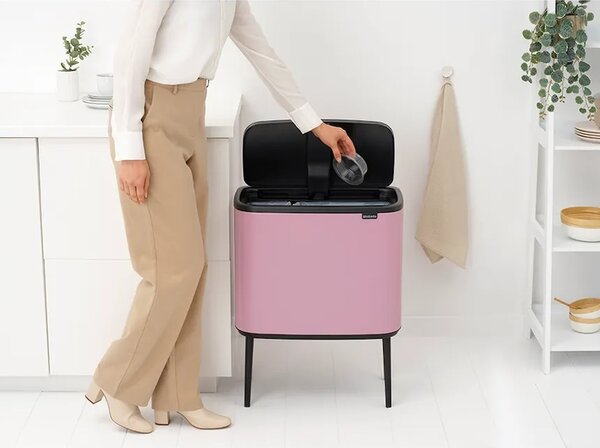 Brabantia koš za smeti iz prašno barvanega jekla 11 + 23 l