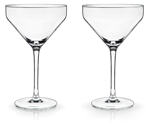 Viski komplet kozarcev na peclju za koktajle iz stekla 270 ml