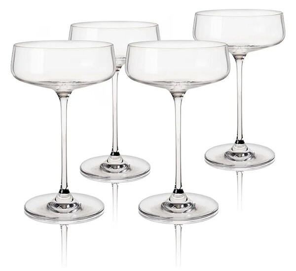 Viski komplet kozarcev na peclju za vino iz stekla 295 ml
