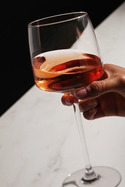 Viski komplet kozarcev na peclju za vino iz stekla 473 ml