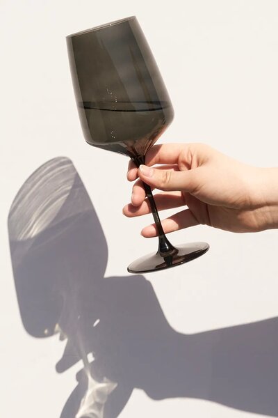 Viski komplet kozarcev na peclju za vino iz stekla 650 ml