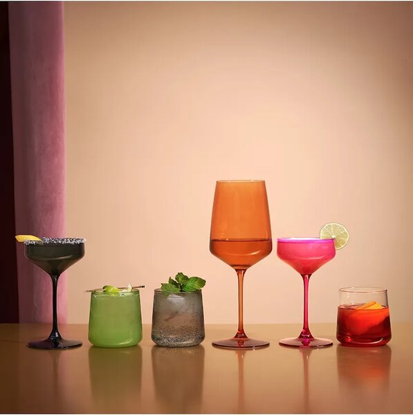 Viski komplet kozarcev na peclju za vino iz stekla 650 ml