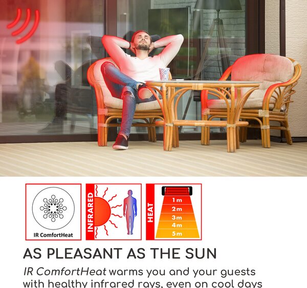 Blumfeldt Heat Guru 360 Mini, infrardeči grelec, 700/350 W, nihanje, črn