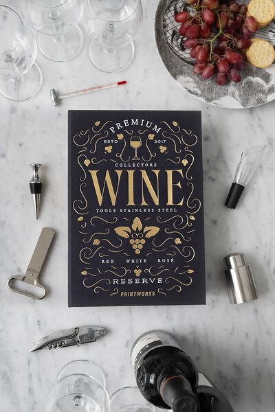 Printworks komplet dodatkov za vino iz nerjavečega jekla
