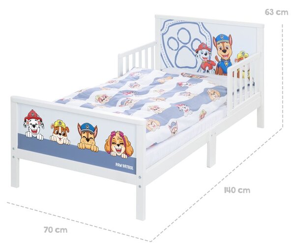 Bela/modra otroška postelja 70x140 cm Paw Patrol – Roba