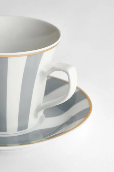 La Mania skodelica s podstavkom iz porcelana 200 ml