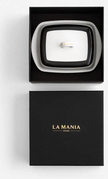 La Mania posodica za maslo iz porcelana 17 x 12 x 9 cm