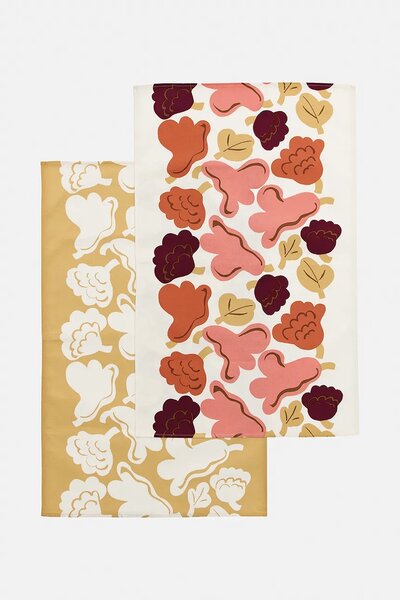 Marimekko komplet kuhinjskih krp z dodatkom lana 43 x 70 cm