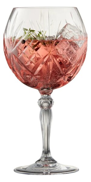 Lyngby Glas komplet kozarcev na peclju za pijače iz kristalnega stekla 650 ml