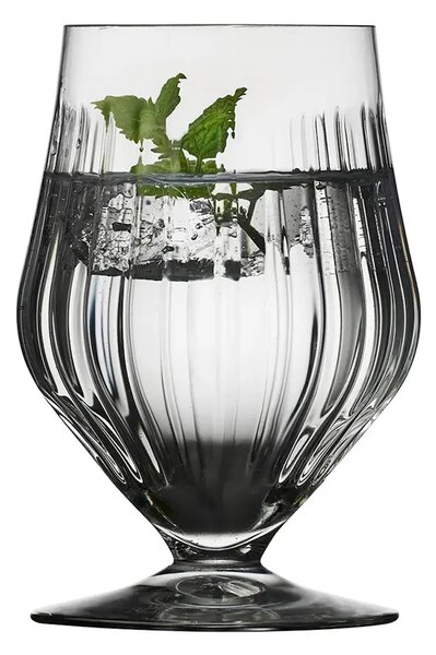 Lyngby Glas komplet kozarcev na peclju za vodo iz barvanega stekla 400 ml