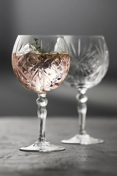 Lyngby Glas komplet kozarcev na peclju za pijače iz kristalnega stekla 650 ml