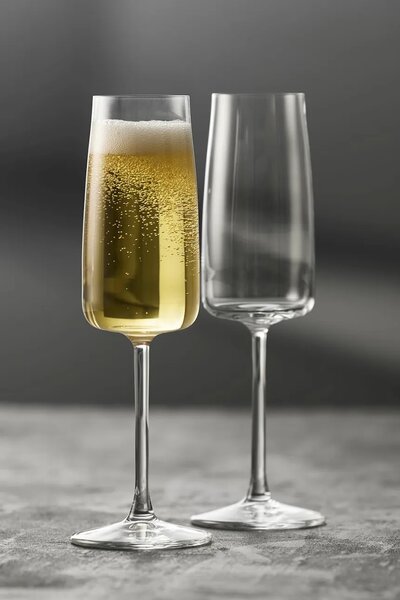 Lyngby Glas komplet kozarcev na peclju za šampanjec iz kristalnega stekla 300 ml